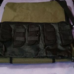 Allnice durable canvas fishing organizer bag